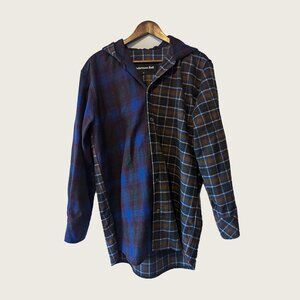 ANDERSSON BELL - David contrast wool hoodie shirt - Sz M